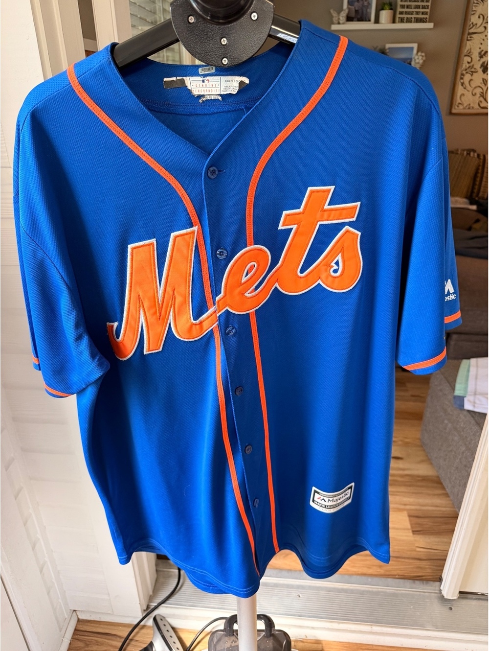 Majestic Noah Syndergaard New York Mets blue jersey